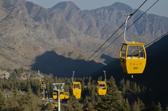 寧夏 賀蘭山 纜車