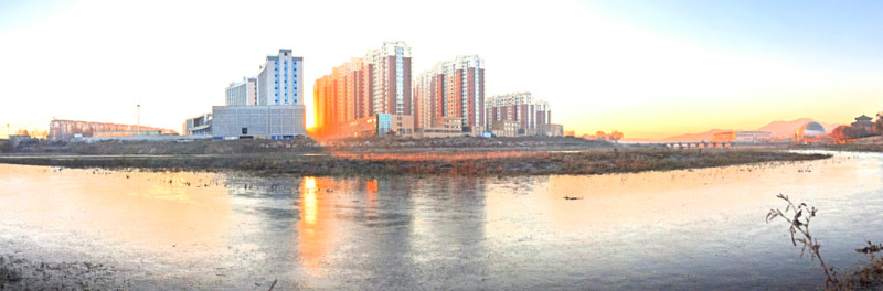 樓房  河岸建筑