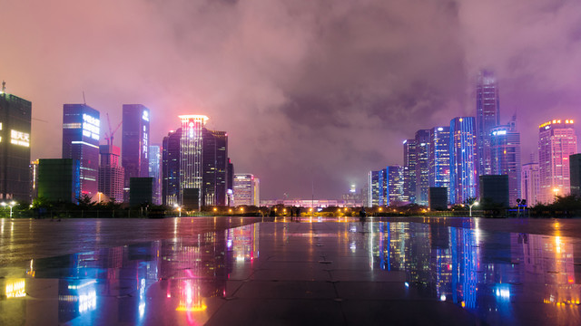 深圳市民中心夜景