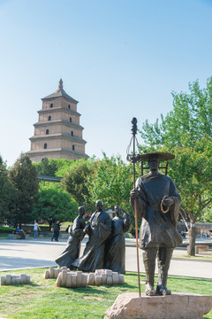 鑒真與空海雕塑