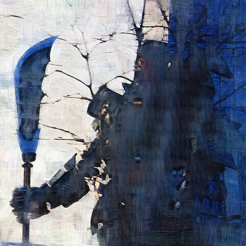 油畫(huà) 武士