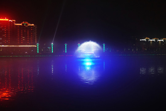 亞洲第一噴泉夜景