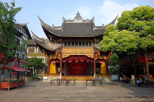 重慶映像 老戲樓 戲臺(tái)