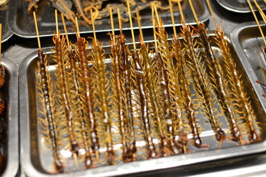 炸蜈蚣 泰國美食