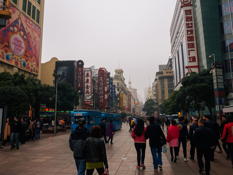 上海南京路步行街