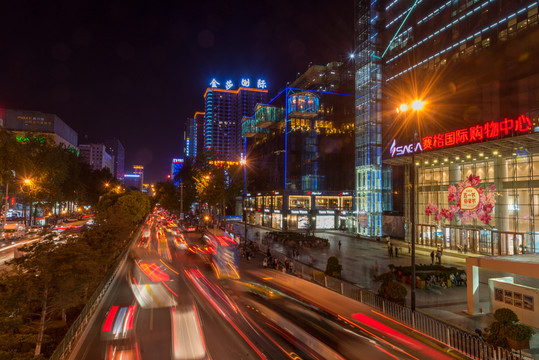 西安小寨夜景