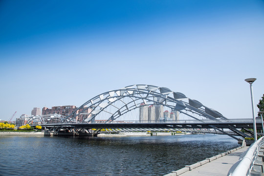 奉化橋 直沽橋全景 海河橋
