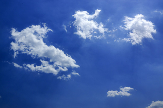 天空藍天白云