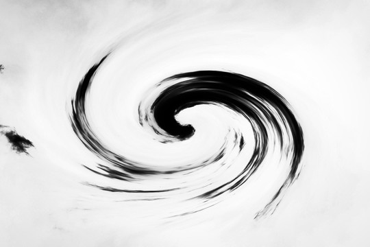黑白抽象水墨