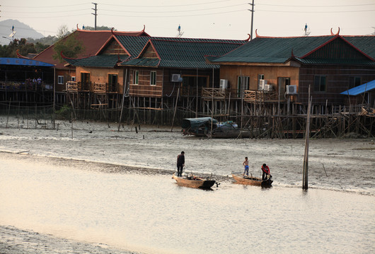 船 漁民 漁船 打漁 捕魚 撒