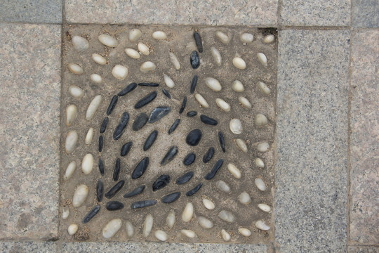 鵝卵石地面