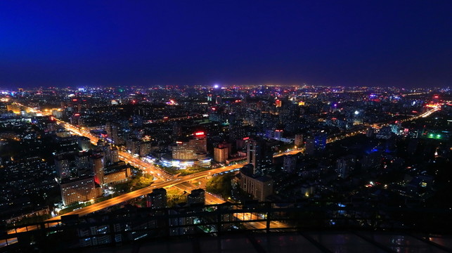 鳥(niǎo)瞰北京夜景