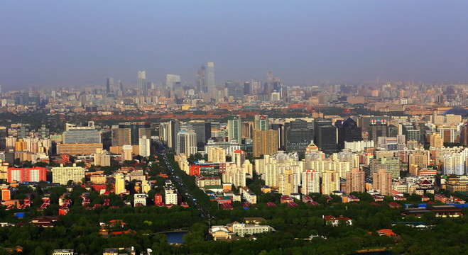 鳥瞰北京城市風(fēng)光