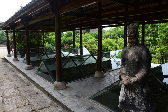 兵馬俑 古代建筑物遺跡文物棺木