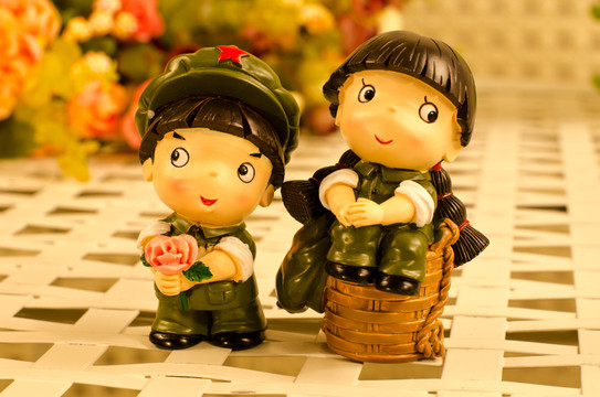 綠軍人工藝品小擺件