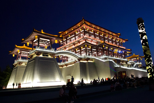 大唐芙蓉園 紫云樓 夜色