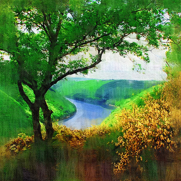 油畫 風(fēng)景