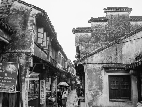 甪直古鎮(zhèn) 白墻灰瓦特色建筑