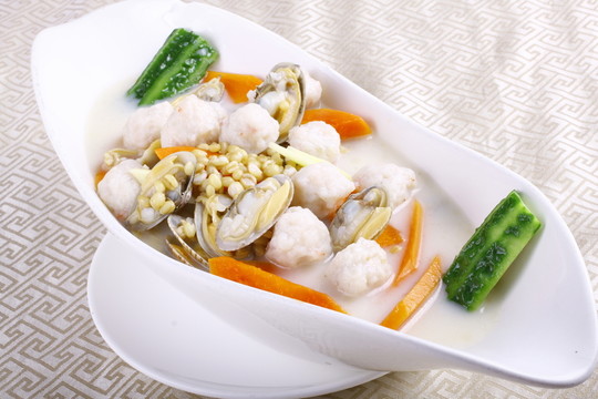 濃湯小麥木瓜浸花甲