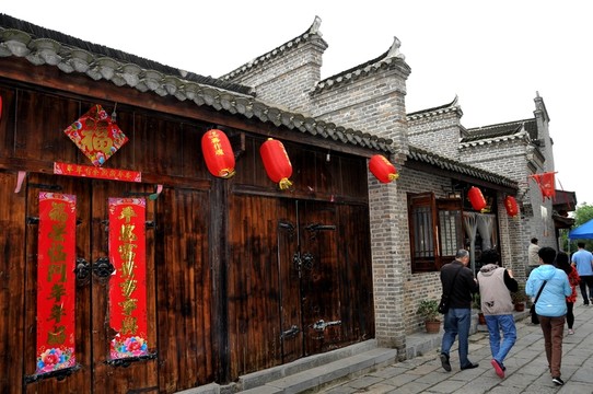 古巷 徽派建筑 老街