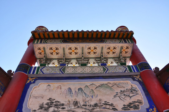 大佛寺牌坊彩繪