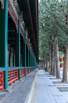 北京頤和園長廊彩繪畫廊