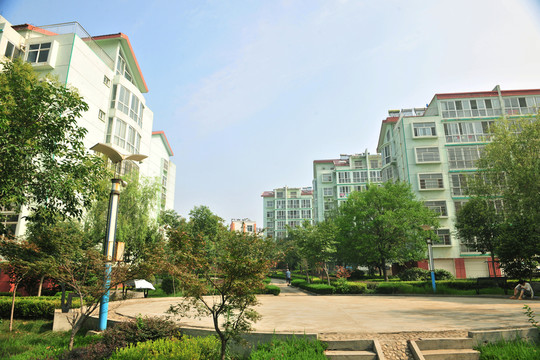 小區(qū)建筑 居民樓