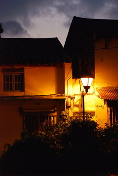 澳門(mén)路環(huán)島民居夜景