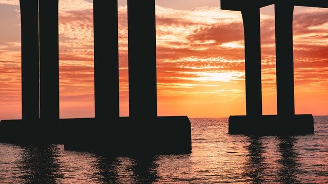 夕陽日落