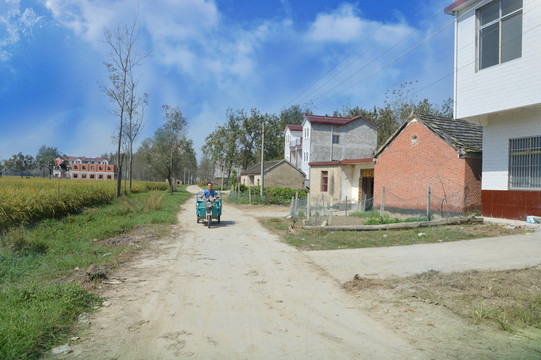 鄉(xiāng)村的路和天空