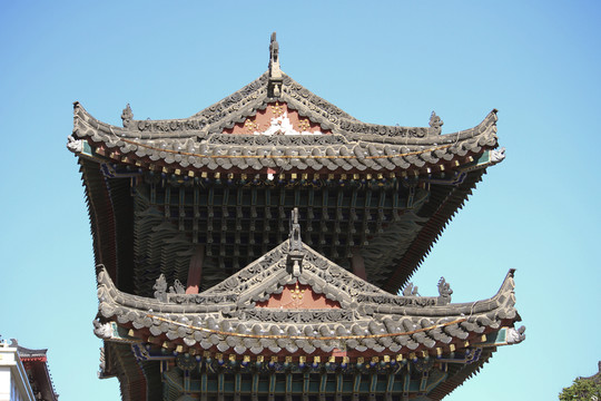 西安都城隍廟 牌樓 主樓 次樓