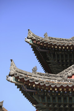 西安都城隍廟 牌樓 飛檐翹角