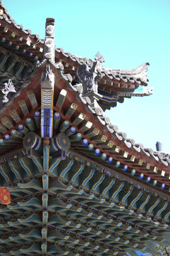 西安都城隍廟 牌樓 飛檐