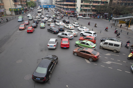 道路車流