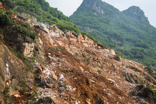 開山采石