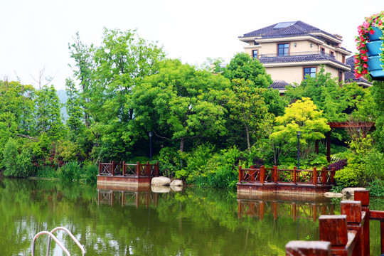 湖邊別墅 親水住宅小區(qū)
