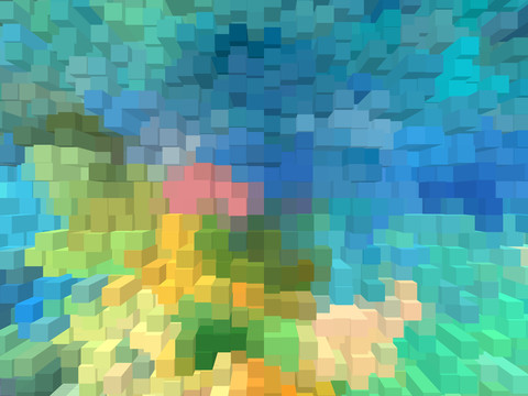 客廳3D立體背景墻壁畫(huà)