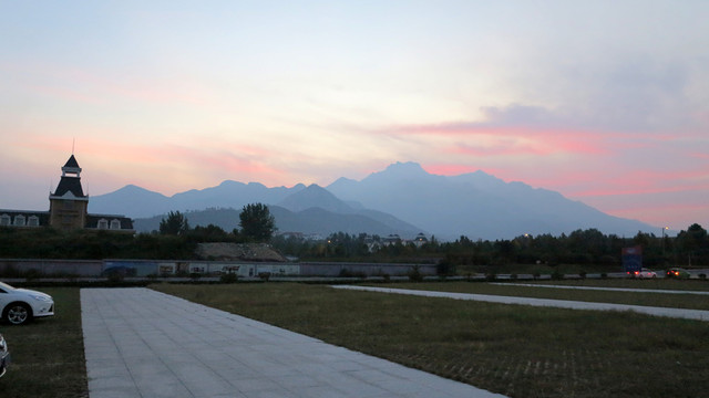 夕陽 天空