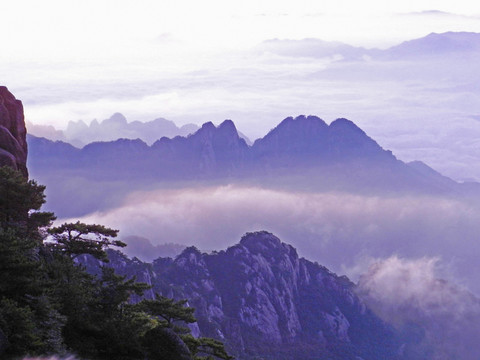 水墨黃山