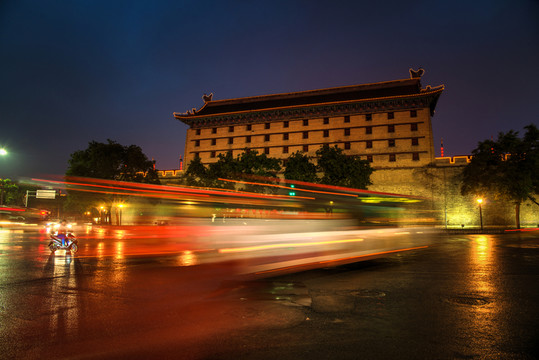 西安東門夜景