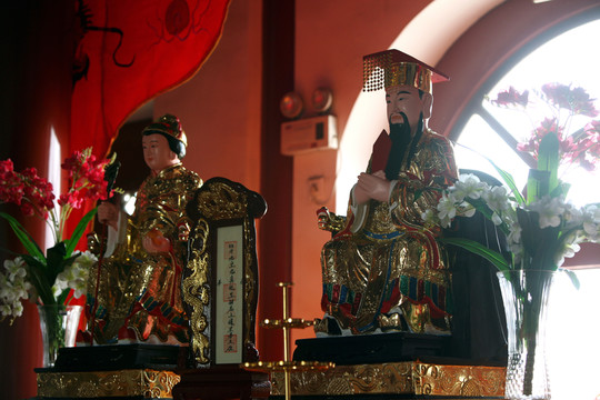 神仙 夫婦倆 雕像