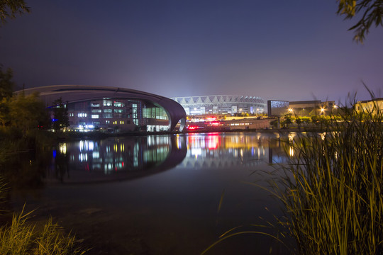 高清體育館夜景