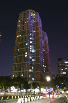 水立方夜景