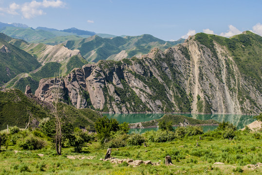 新疆高山湖