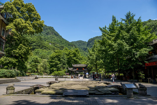 青城后山入口廣場
