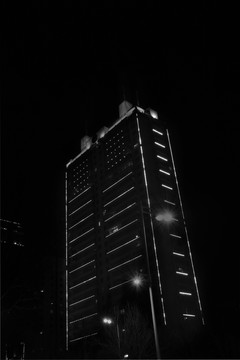 暗調(diào)夜景建筑