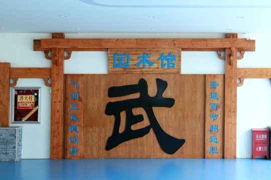 武術(shù)館武字