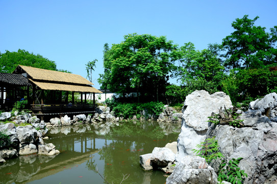 胡家花園假山