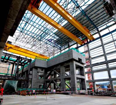 特大型工程建設(shè) 施工現(xiàn)場