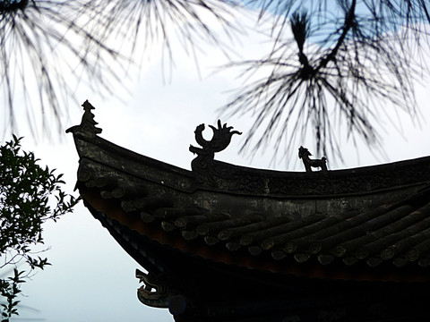 武侯墓古建筑飛檐
